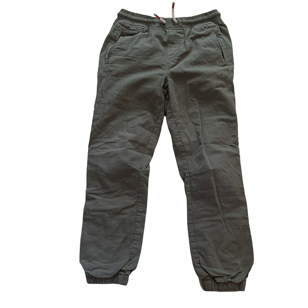Boden Size 9 Jogger Pants Medium Gray Drawstring 100% Cotton Elastic